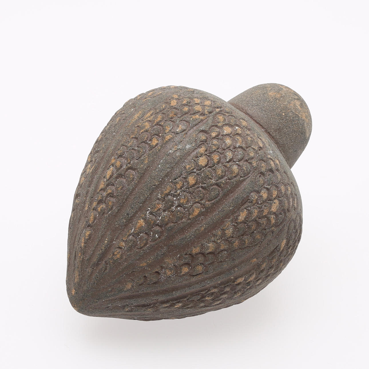 FIRE GRENADE, Eastern Asia, earthenware, probably medieval.