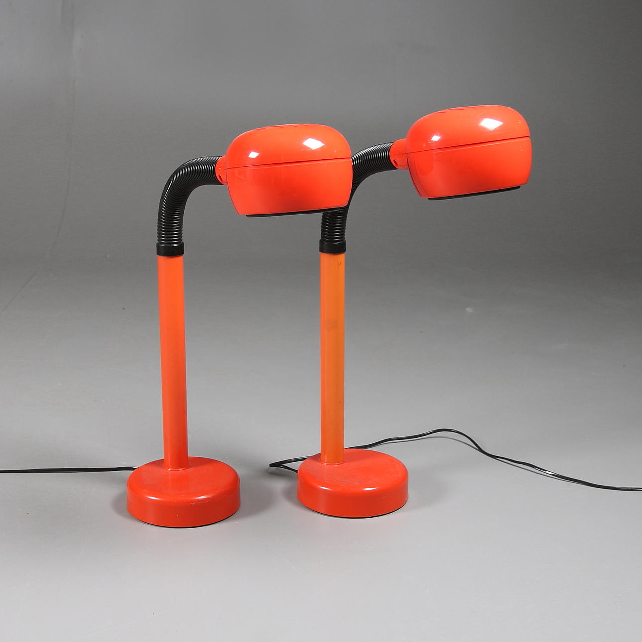 BORDSLAMPAOR, 2 st, AB Fagerhults, 1900-talets mitt.