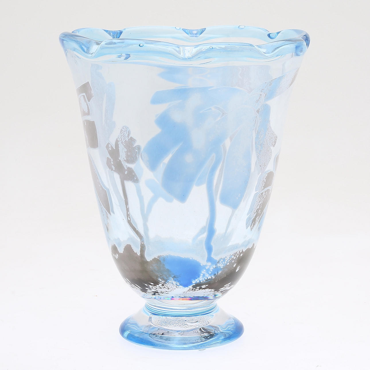 VAS, glass, Sofia Bergman, signed.
