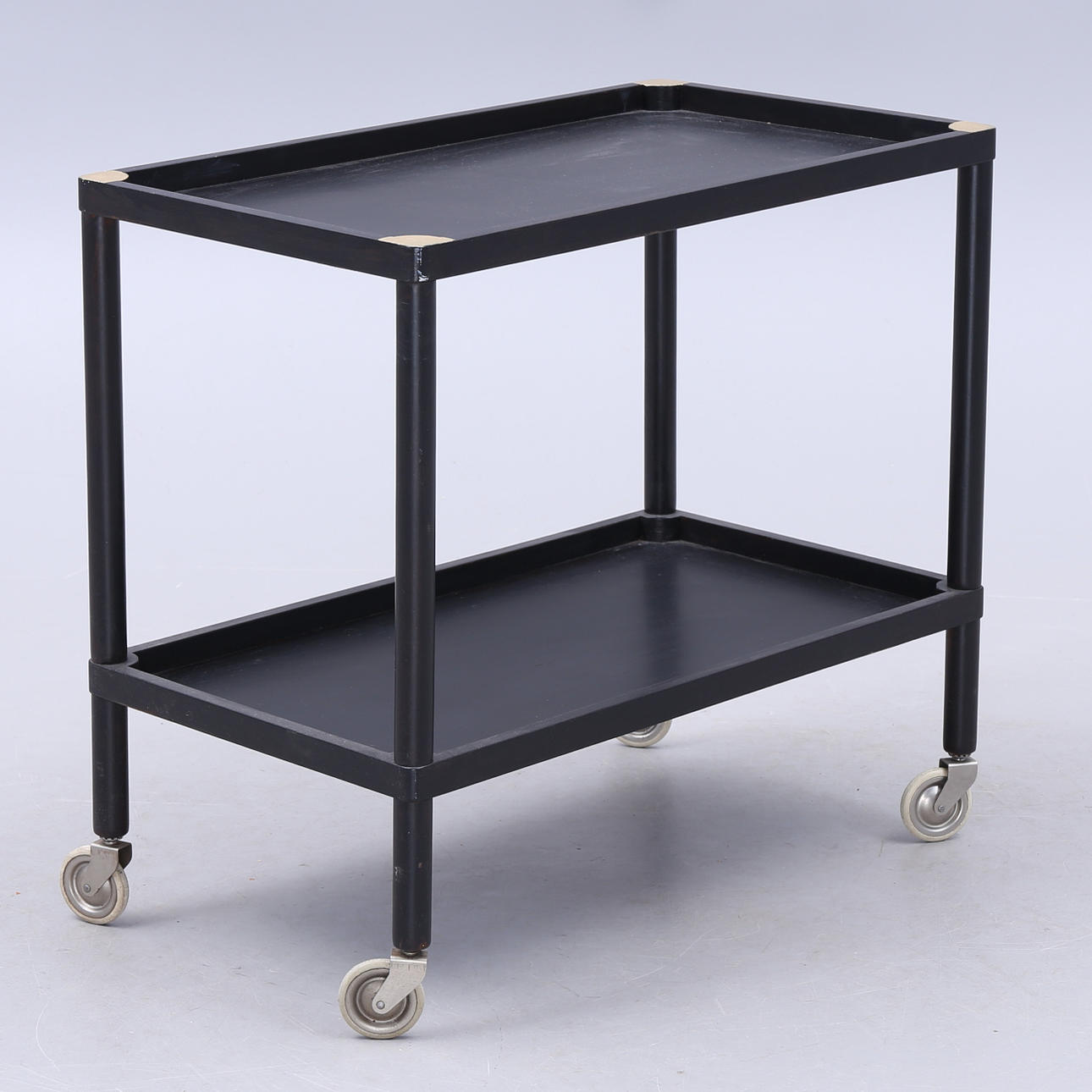 SERVING TABLE, on wheels, 20th century.