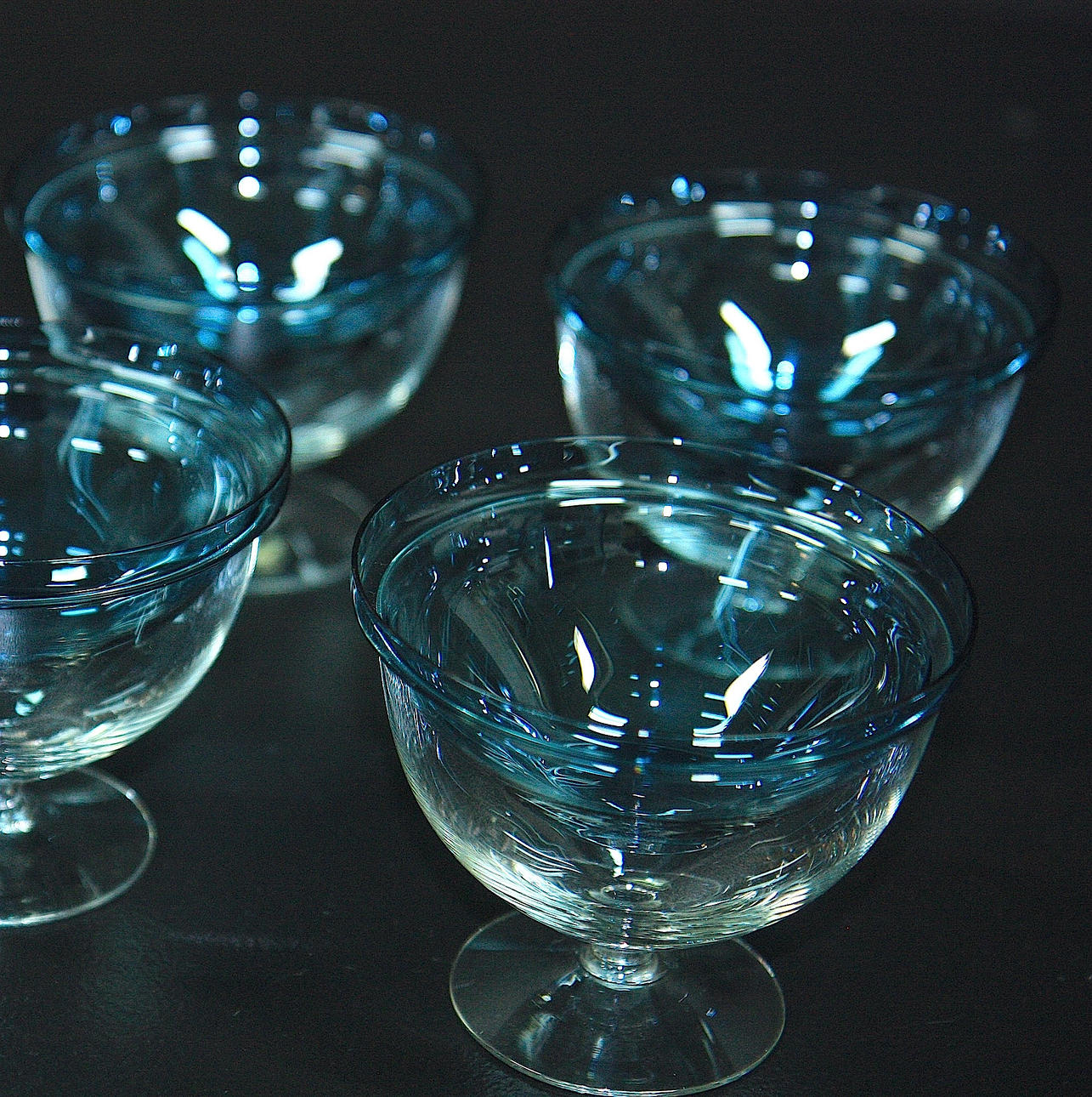 SERVIS, 14 delar, glas, räkcocktail, Orrefors.