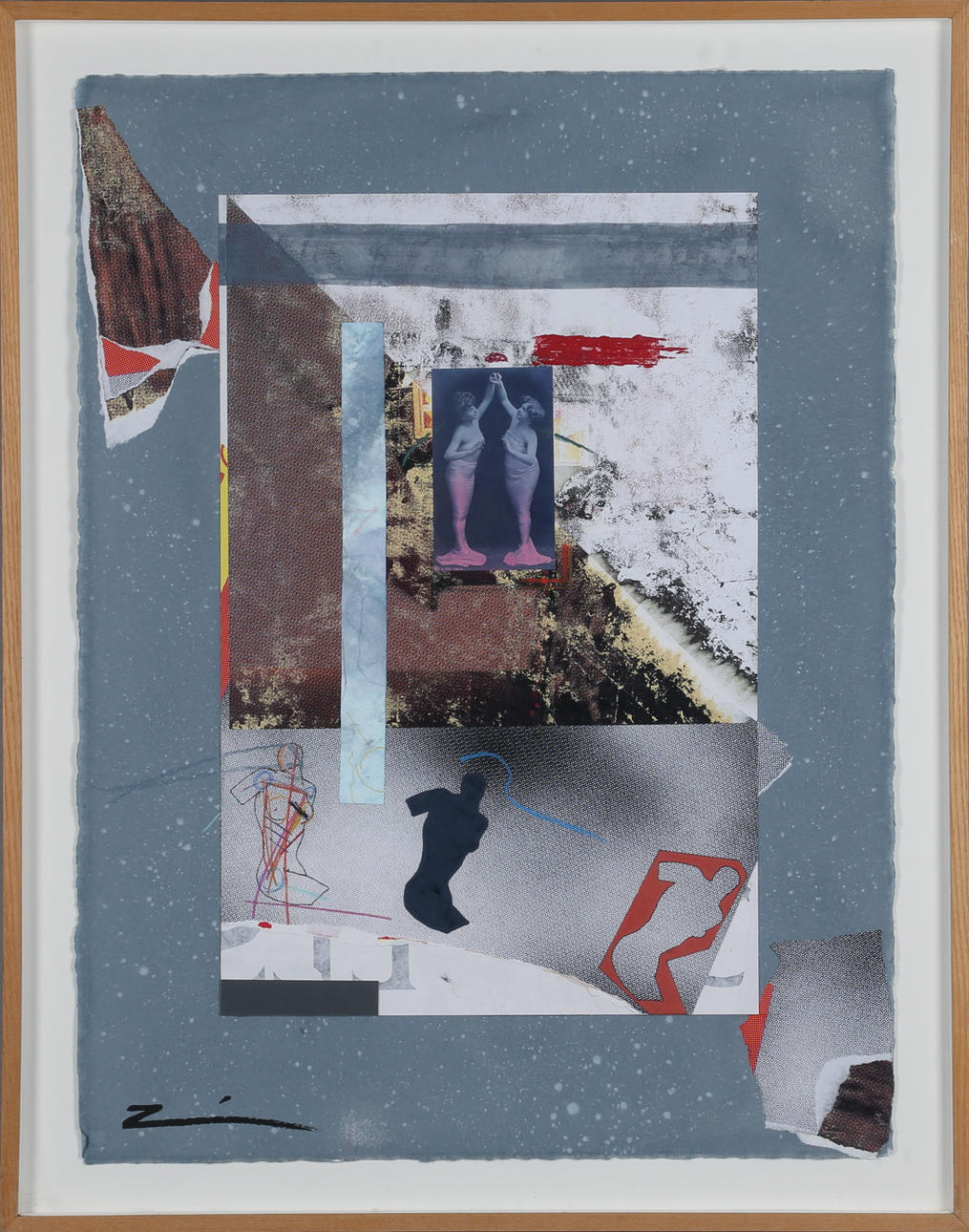 MARK ZIMMERMANN, Collage, "Touch" 1990.