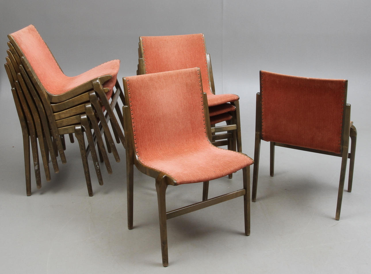 STOLAR, 10 st, "Kungsör", Axel Larsson, 1930/40-tal.