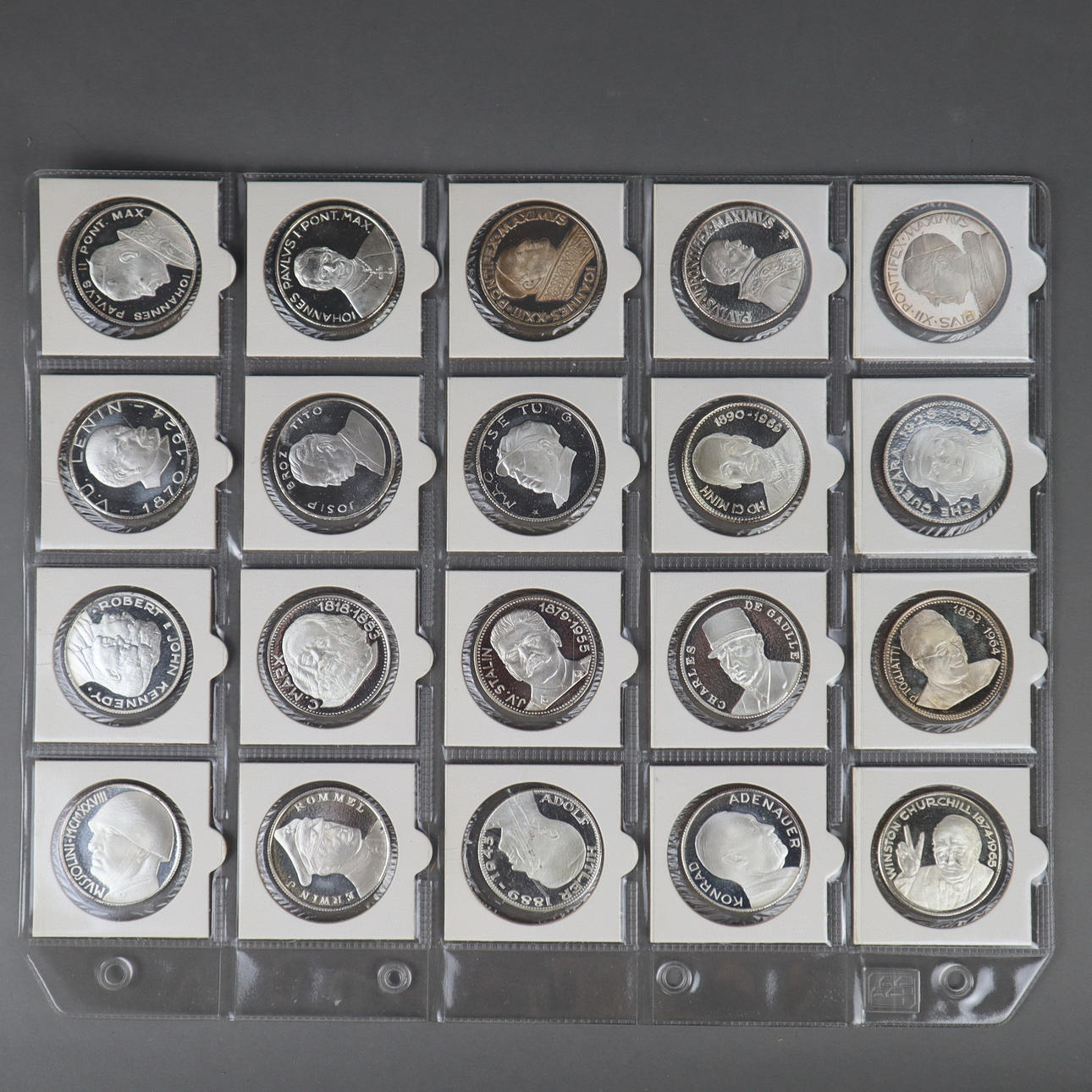 Set de 20 PLATA - MEDALLAS.