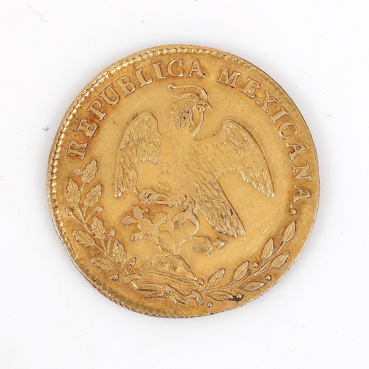 MONEDA, oro, 4 Escudos, México. 1857.
