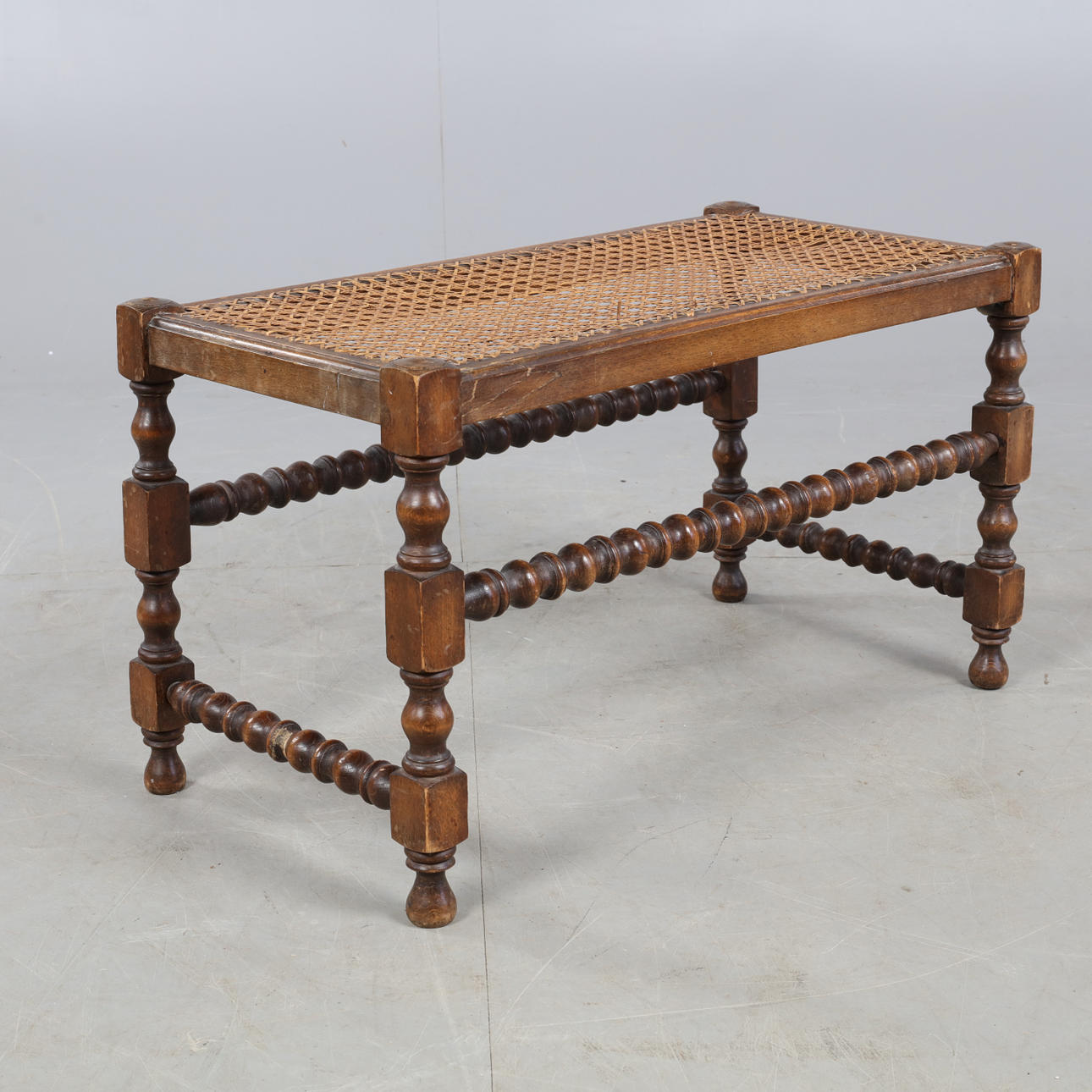 Jakkara/penkki, puu, rottinki, 1900-luku.