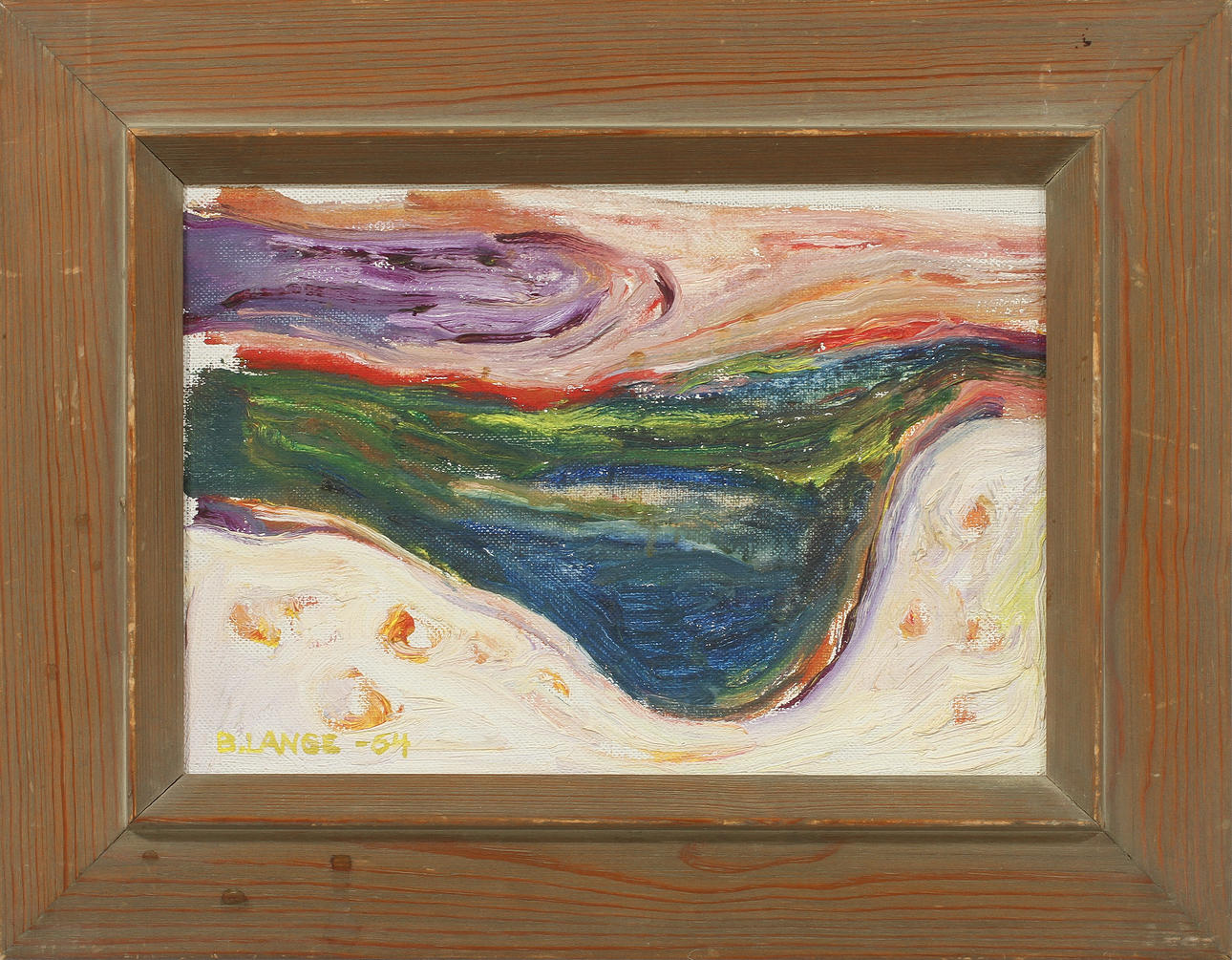 BERIT LANGE. Olja på duk, signerad och daterad -54.