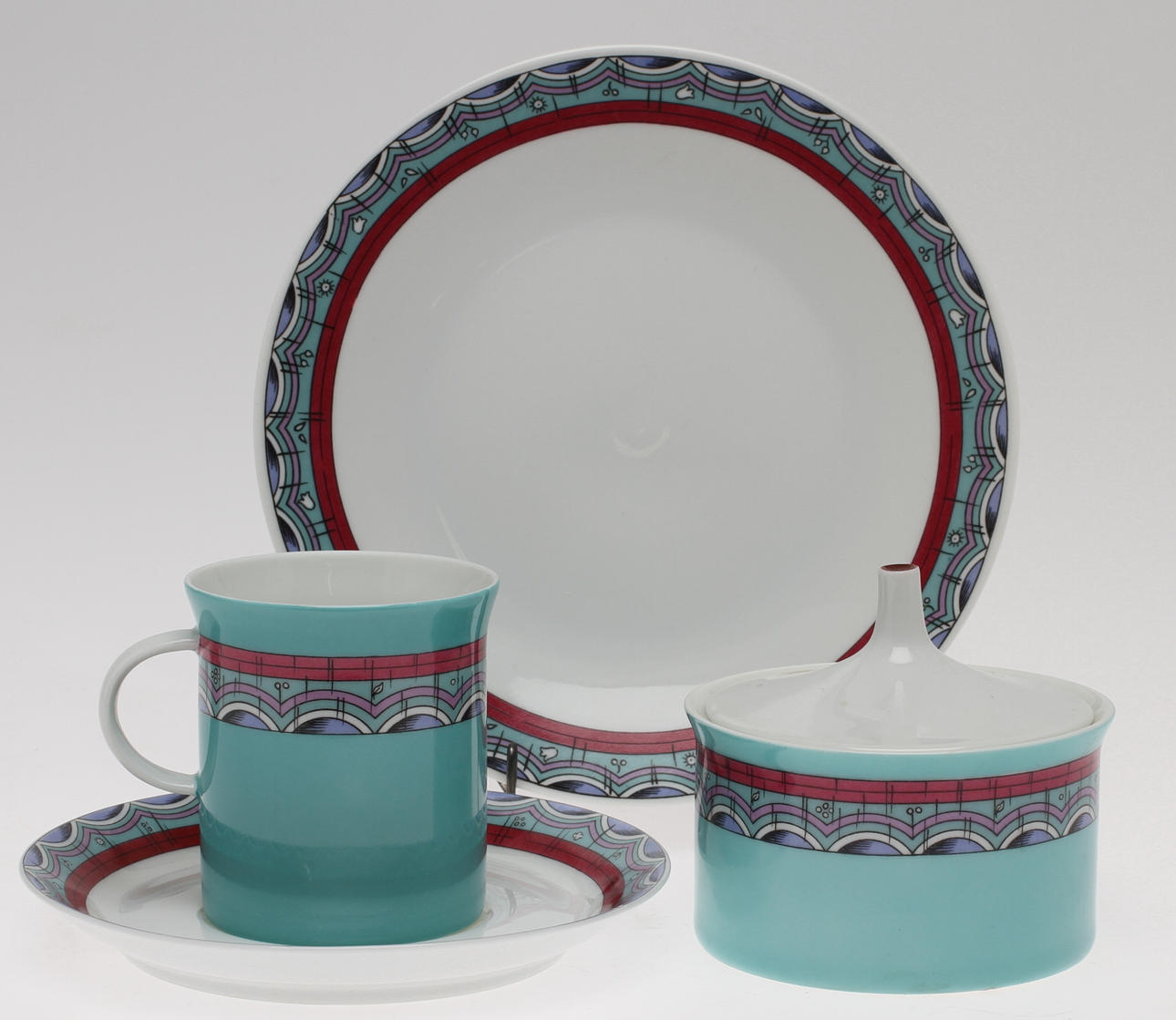 KAFFESERVIS, 25 delar, Emilio Pucci, Rosenthal, andra hälften av 1900-talet.