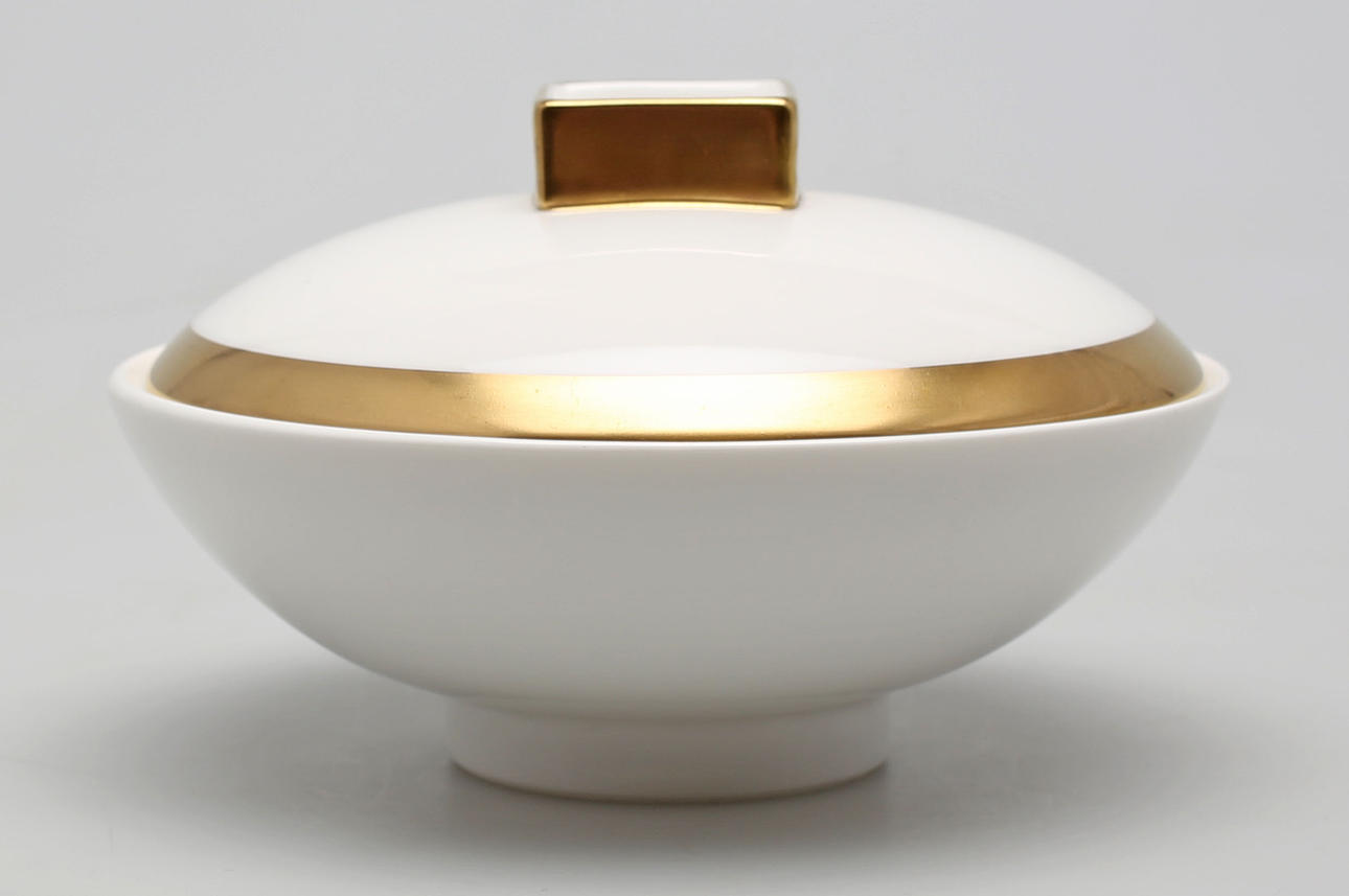 SOCKERSKÅL MED LOCK, benporslin, Nobel, Karin Björquist, Rörstrand.