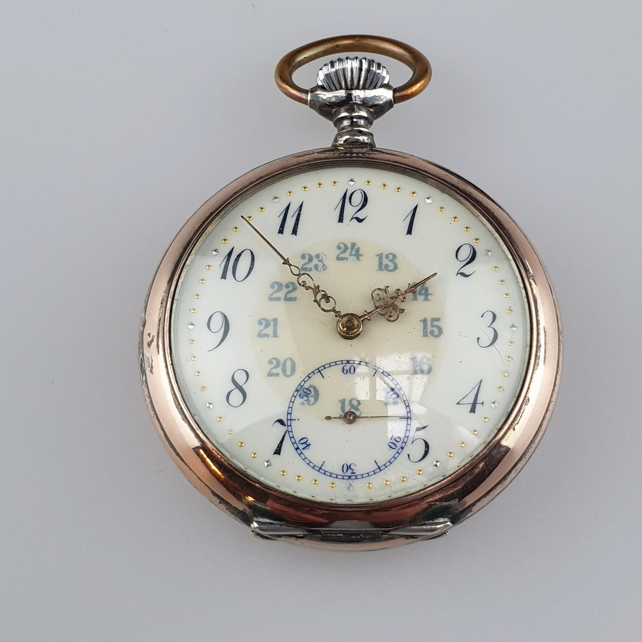 POCKET WATCH "Perfecta" - silver.