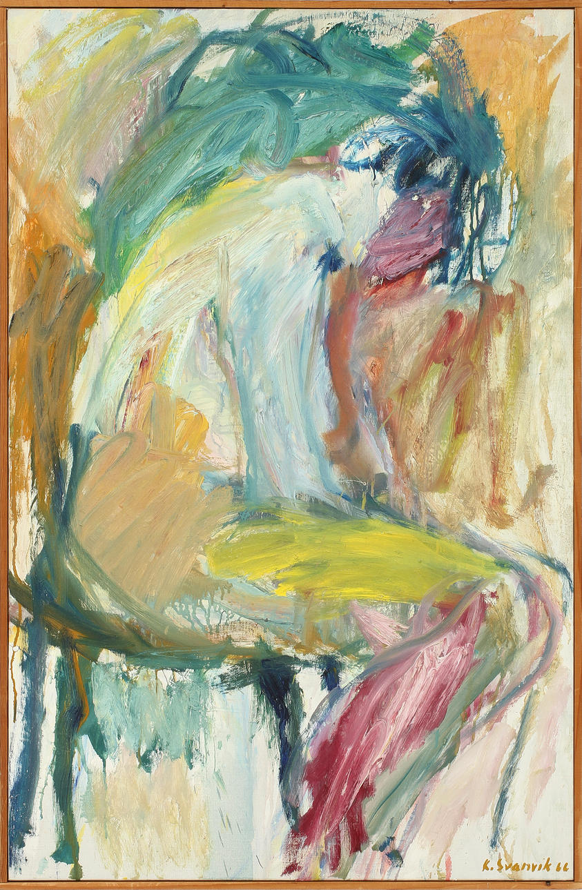 KRISTER SVANVIK. Olja på duk, signerad.