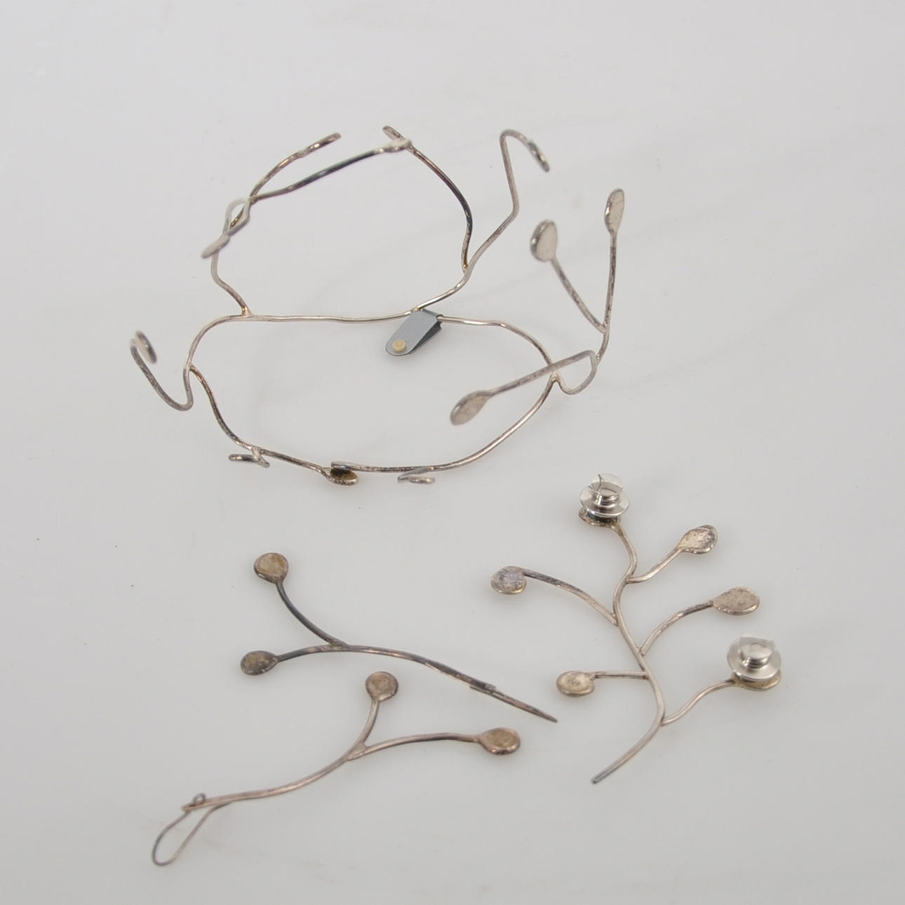 SABINA HAGBO. smyckesset silver.