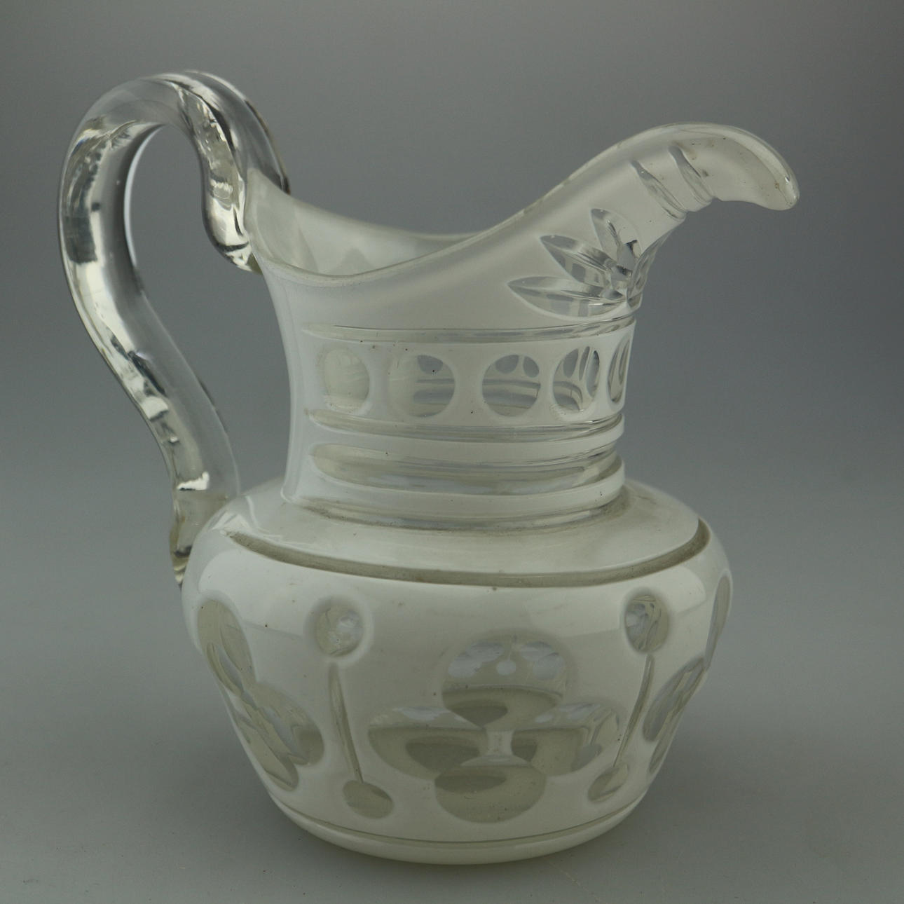 BÖHMISCHES BIEDERMEIER ÜBERFANGGLAS.