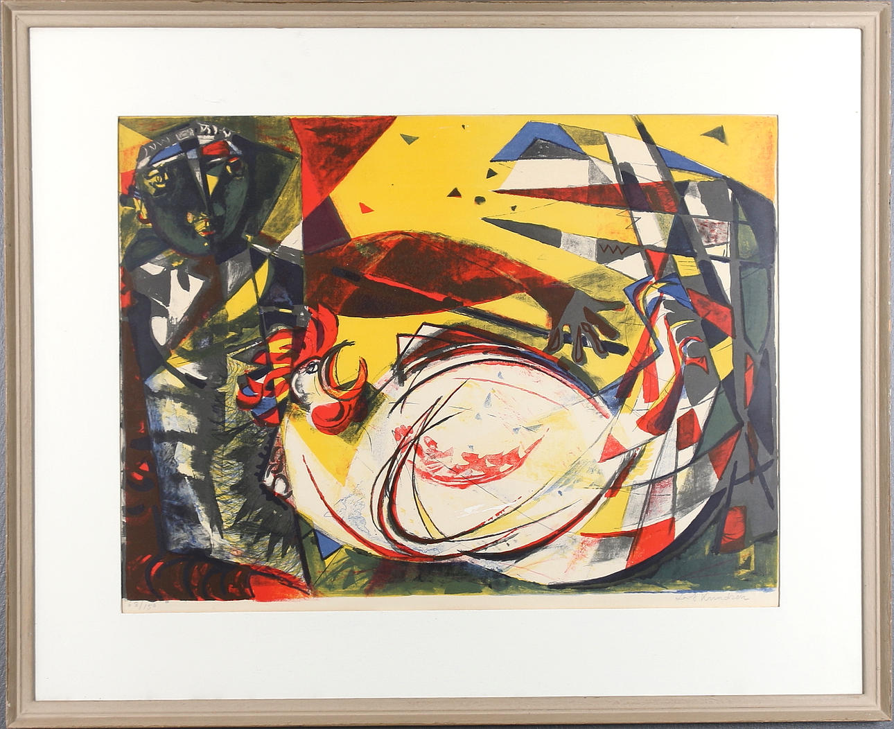 LEIF KNUDSEN. Litografi, signerad och numrerad 68/150.