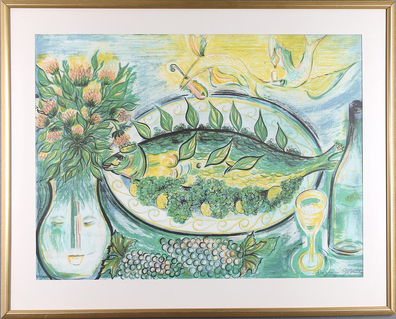 DAGMAR GLEMME. Litografi, signerad, numrerad, 40/150.