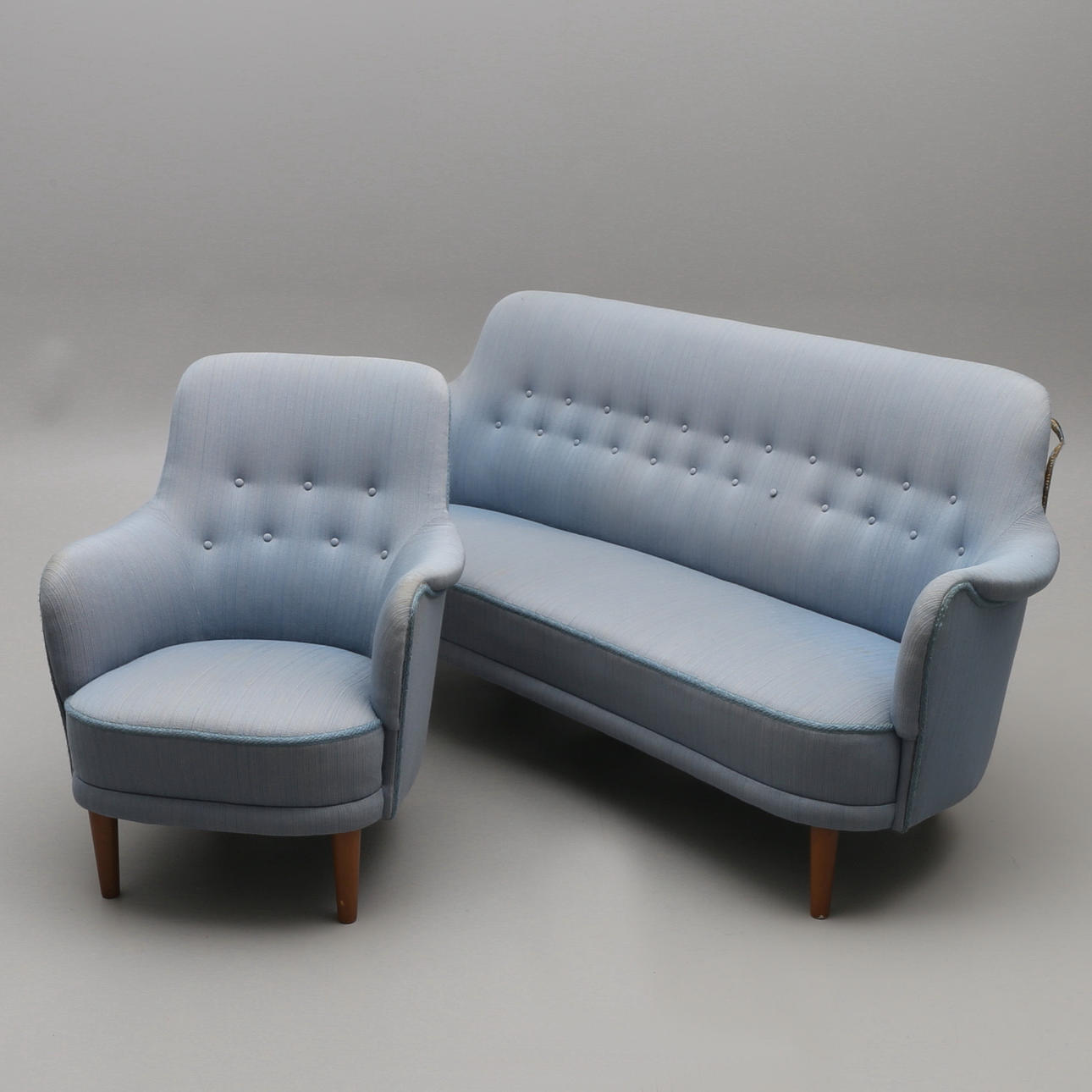 CARL MALMSTEN. SOFFA OCH FÅTÖLJ, "Samsas".