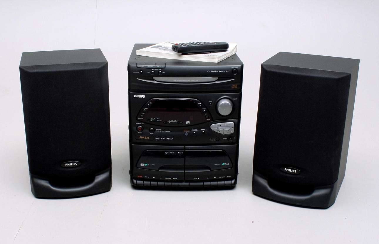MINI HIFI SYSTEM, Philips, kasettspelare / CD / radio.