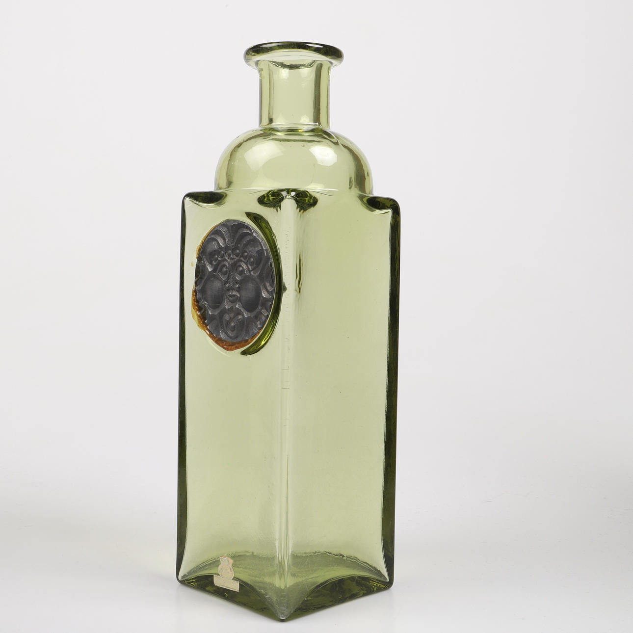 LARS HELLSTEN. Bottle, Skruf, signed.