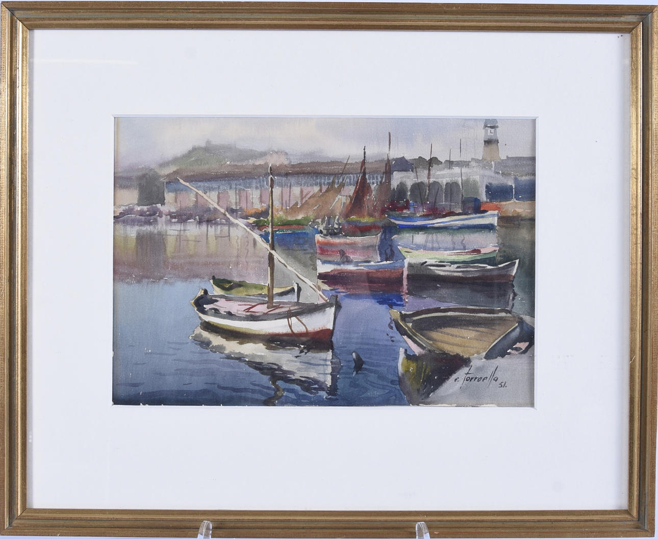 EZEQUIEL TORROELLA. Akvarell.