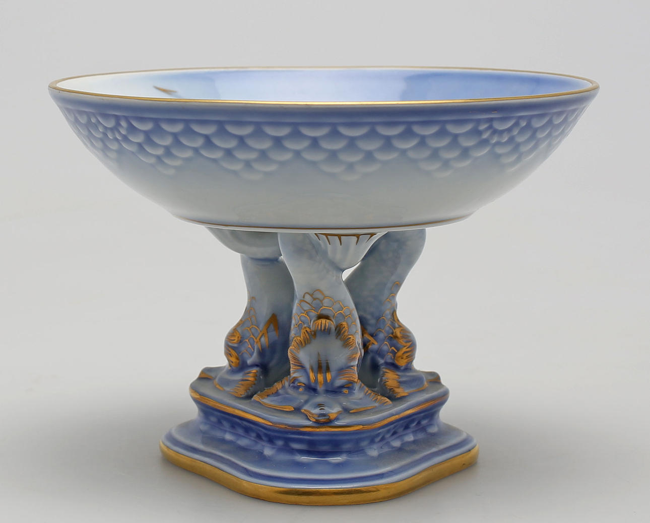 UPPSATSSKÅL PÅ FOT, porslin, Blå Måsen, Bing & Gröndahl, Danmark.