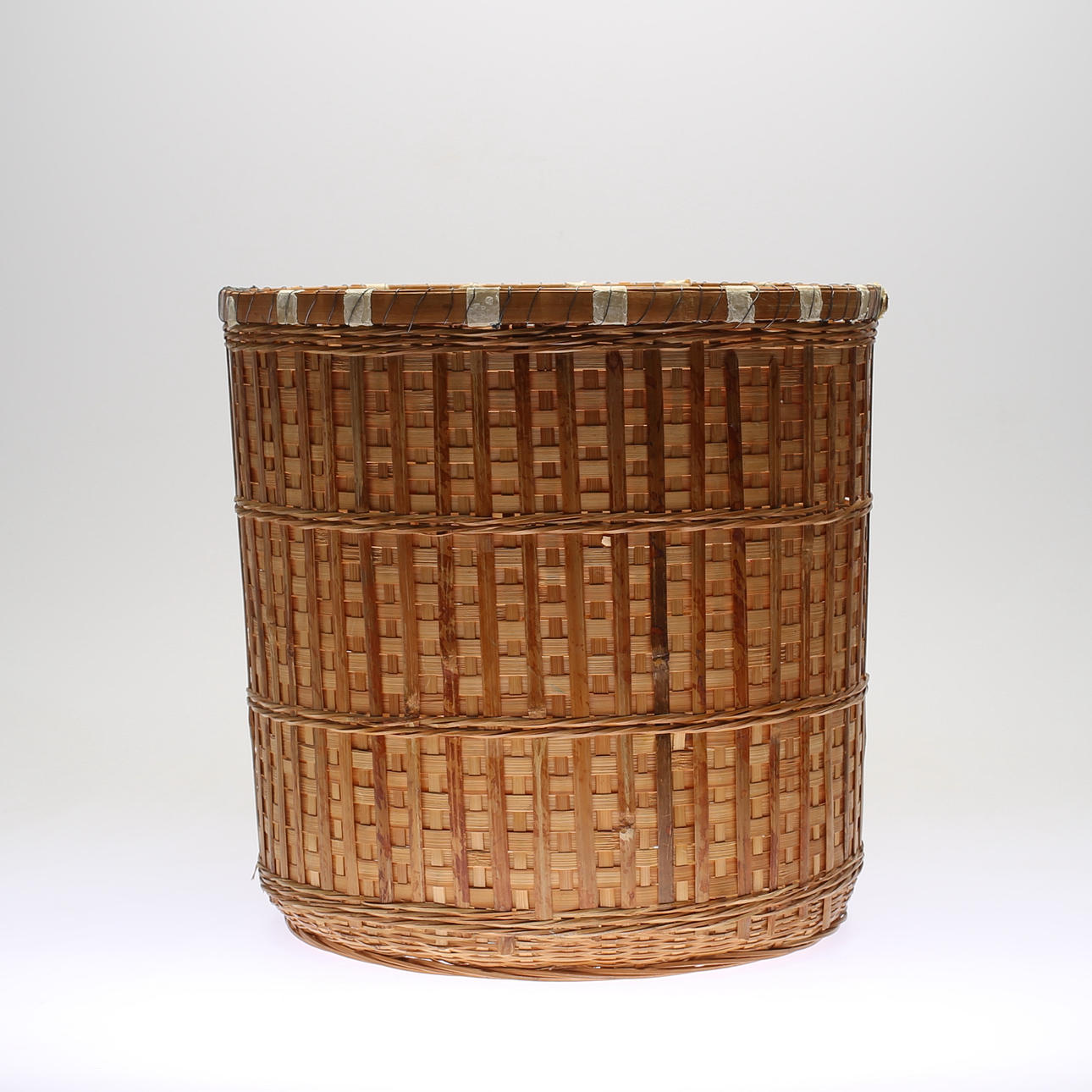 PAPER BASKET, rattan, 20th century.