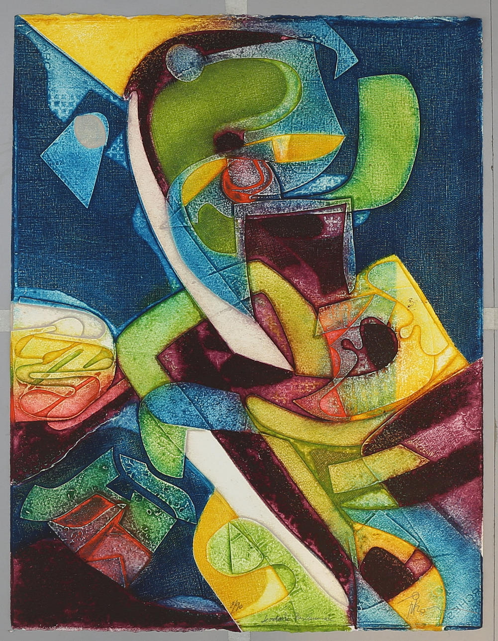 GERARD FITREMANN. etching, "Secretaire pas Commode", numbered 2/90, signed.