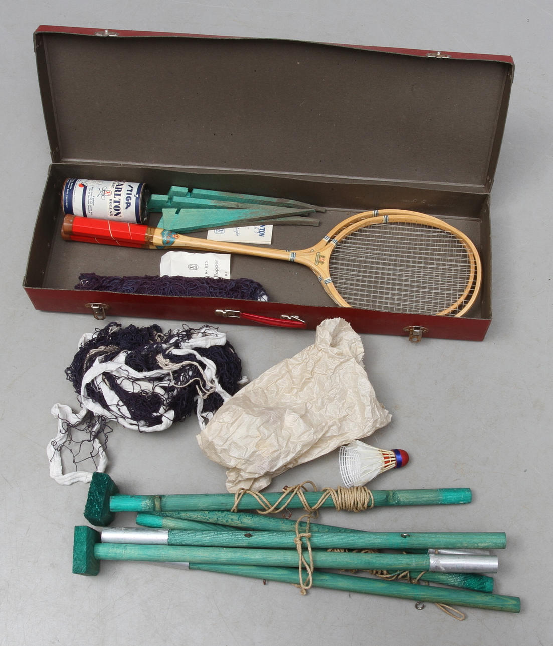 BADMINTONSPEL, Stiga, 1960-tal.