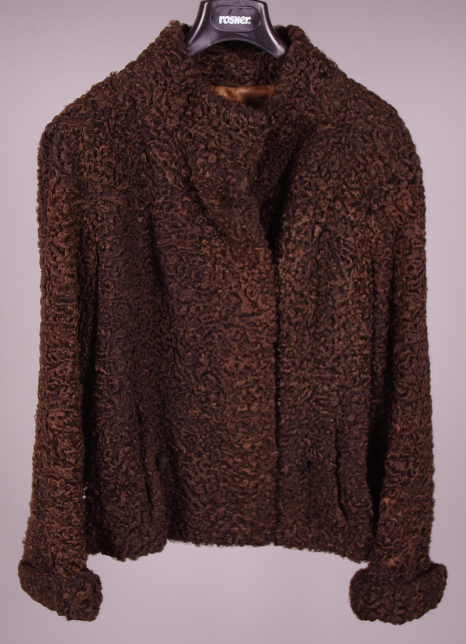 PÄLSJACKA, brun persian.