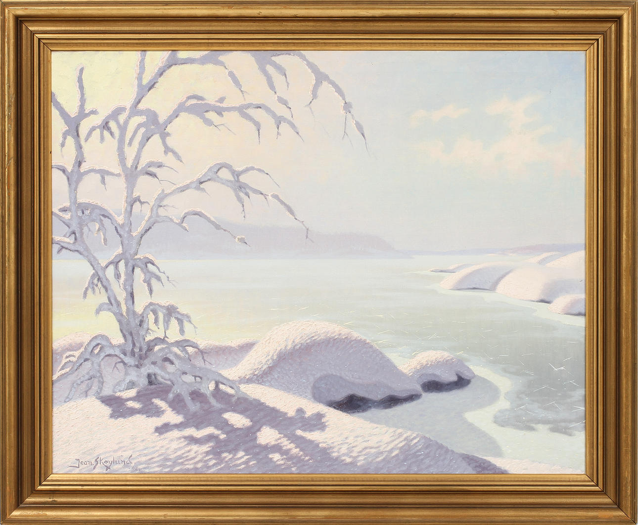 JEAN SKOGLUND. Olja på duk, signerad.