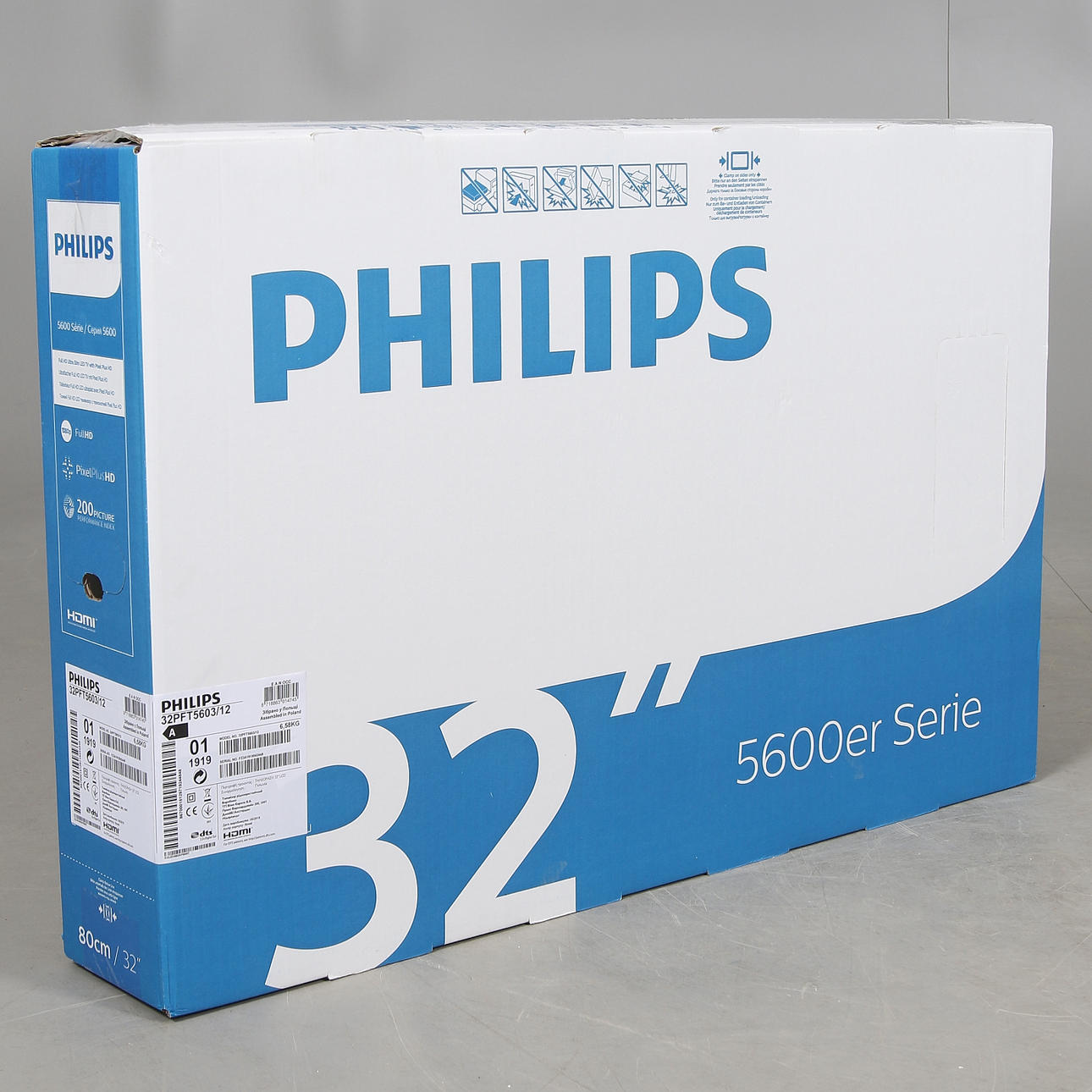 Televisor LED, Philips 32", 32PFT5603/12, años 2000.