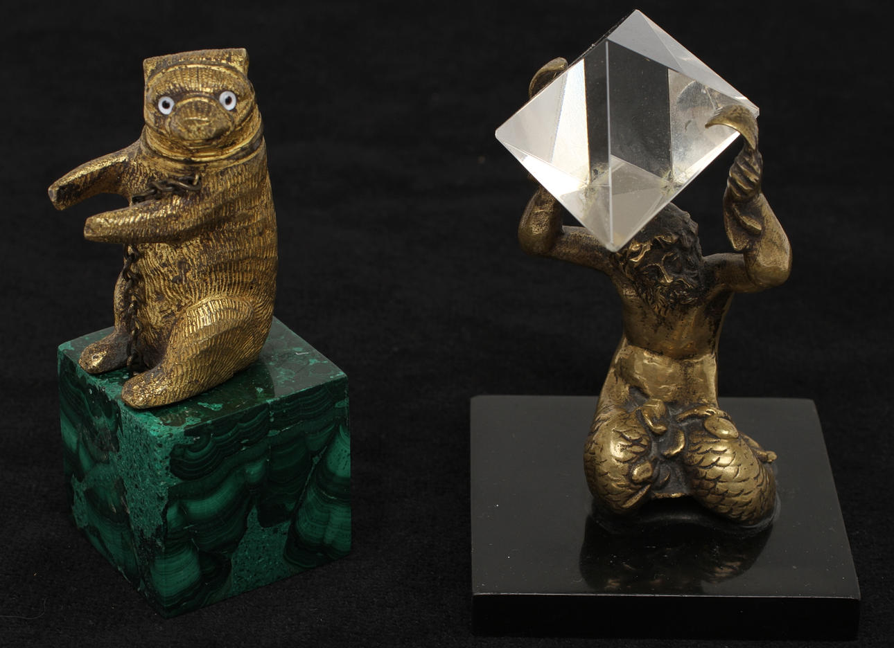 FIGURINER 2 st, brons, 1900-tal.