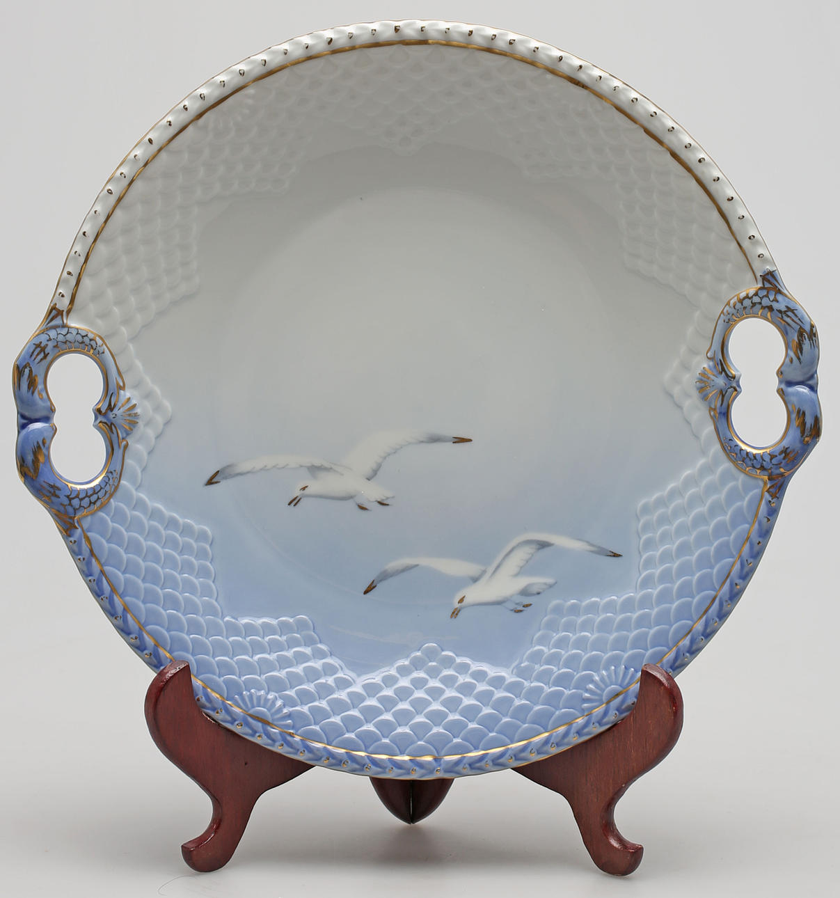 KAKFAT, porslin, Blå Porslin, Bing & Gröndahl.