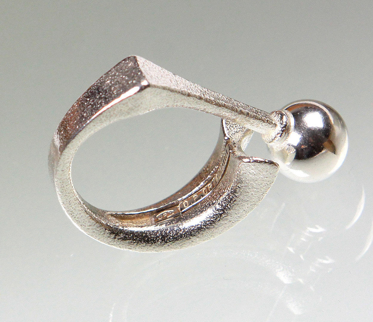 DESIGNER RING SILBER 925, O.P. Orlandini.