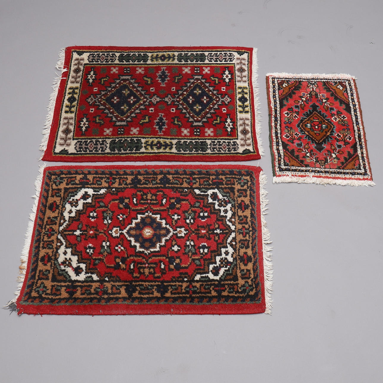 MATTOR, 3 st, handknutna, bl.a. IKEA.