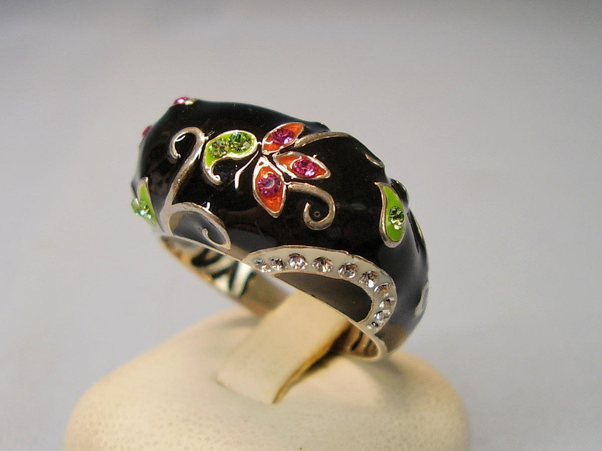 ENAMELRING ENAMEL DAVID SIGAL signeret.