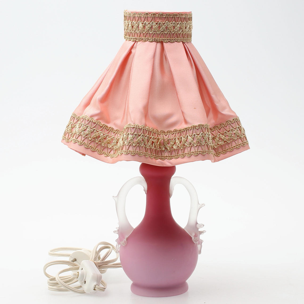 BORDSLAMPA, glas, Murano, 1950-tal.