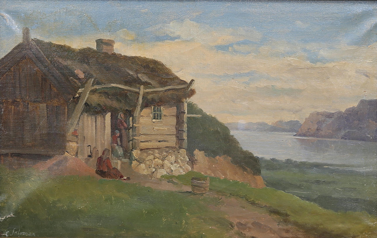 GESKEL SALOMAN. oil on canvas, signed.