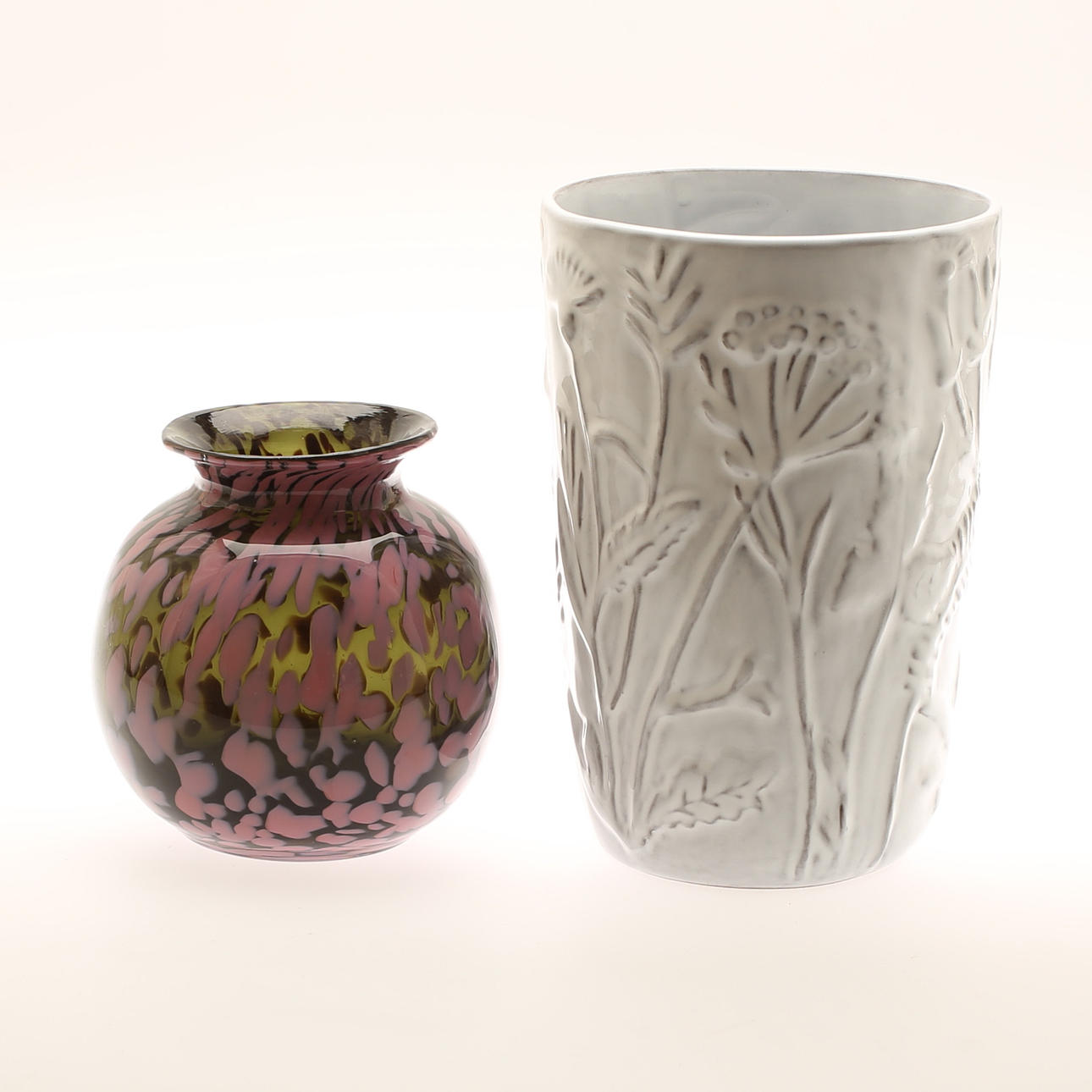 VAS, keramik, Nittsjö. VAS, glas.