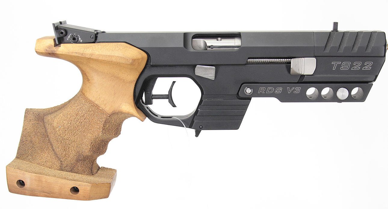 40. PISTOL, German, Semi-automatic, make Tesro, model TS22-3 PRO, caliber .22LR, serial number DE12810, serial number SE2864226.