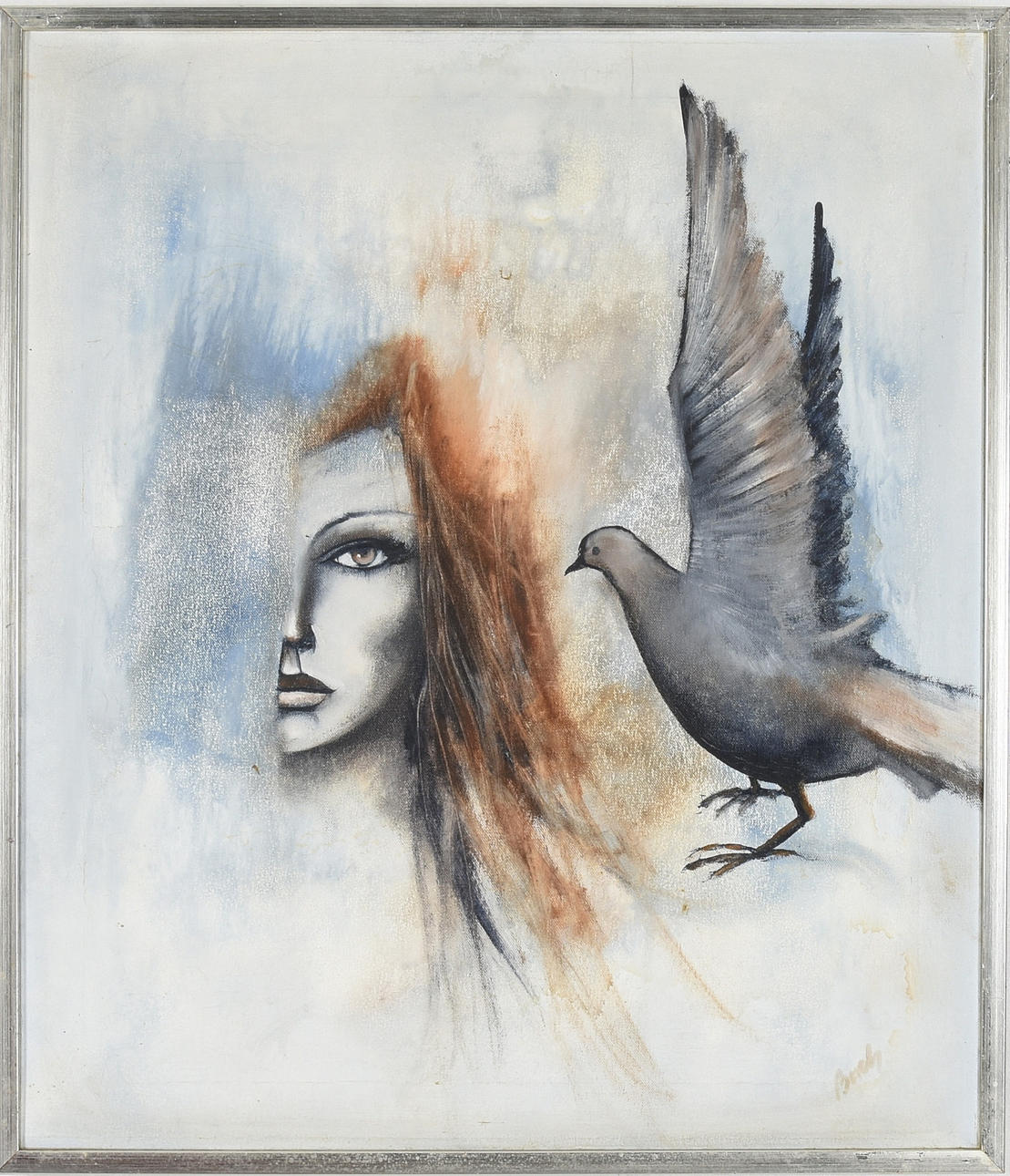 OIDENTIFIERAD KONSTNÄR. Olja på duk.