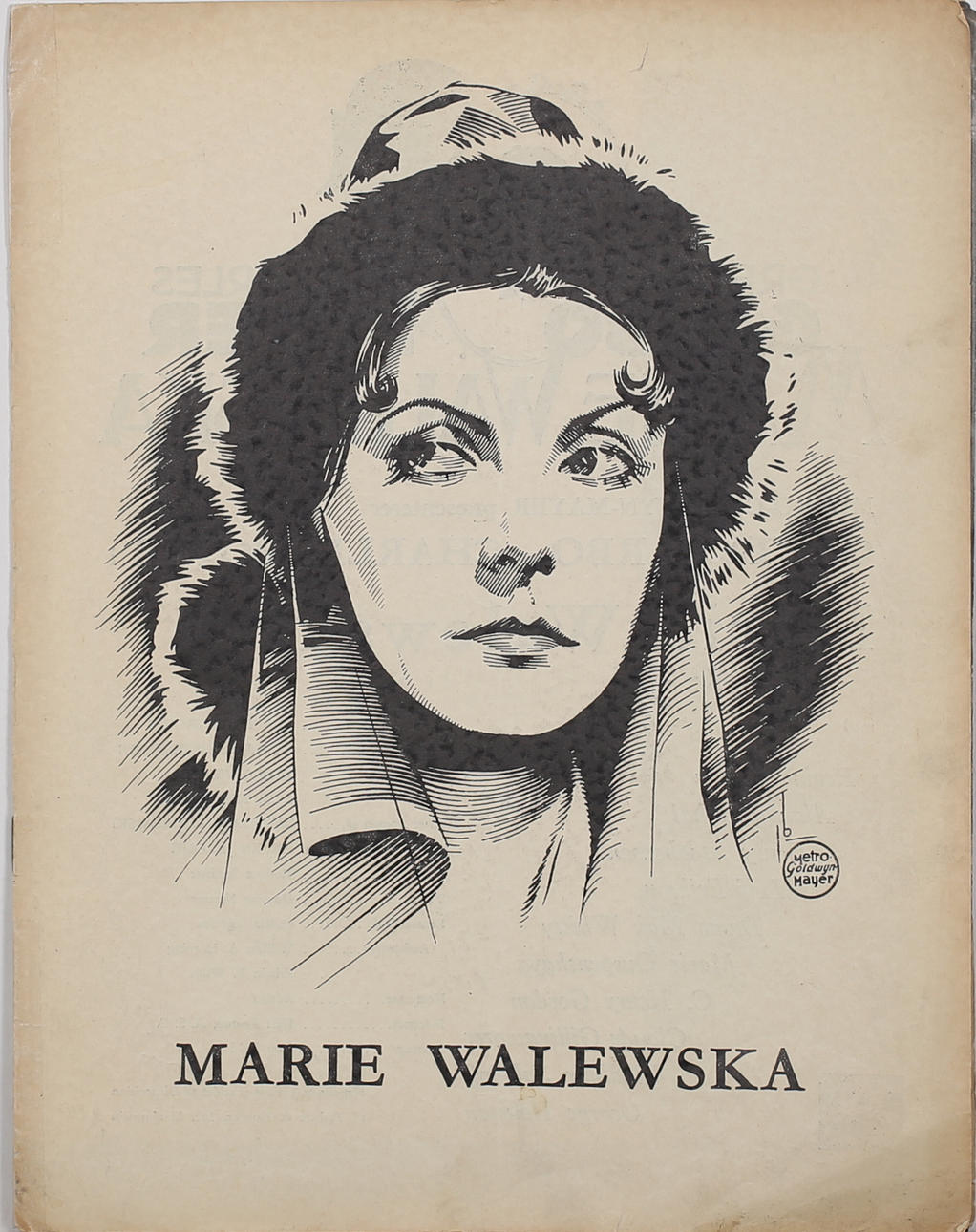 FILMPROGRAM. "Marie Walewska" med bl a Greta Garbo och Charles Boyer.