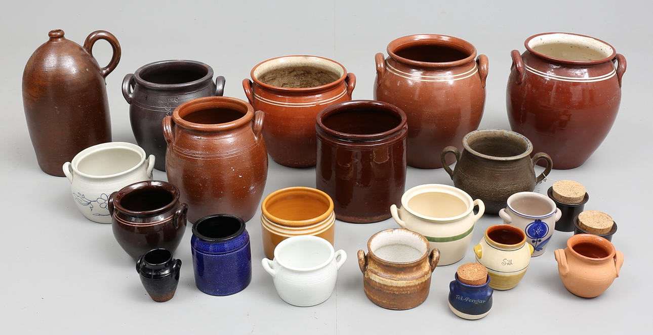 STORT PARTI KRUS, 22 delar, Höganäs mm, 1900-tal.