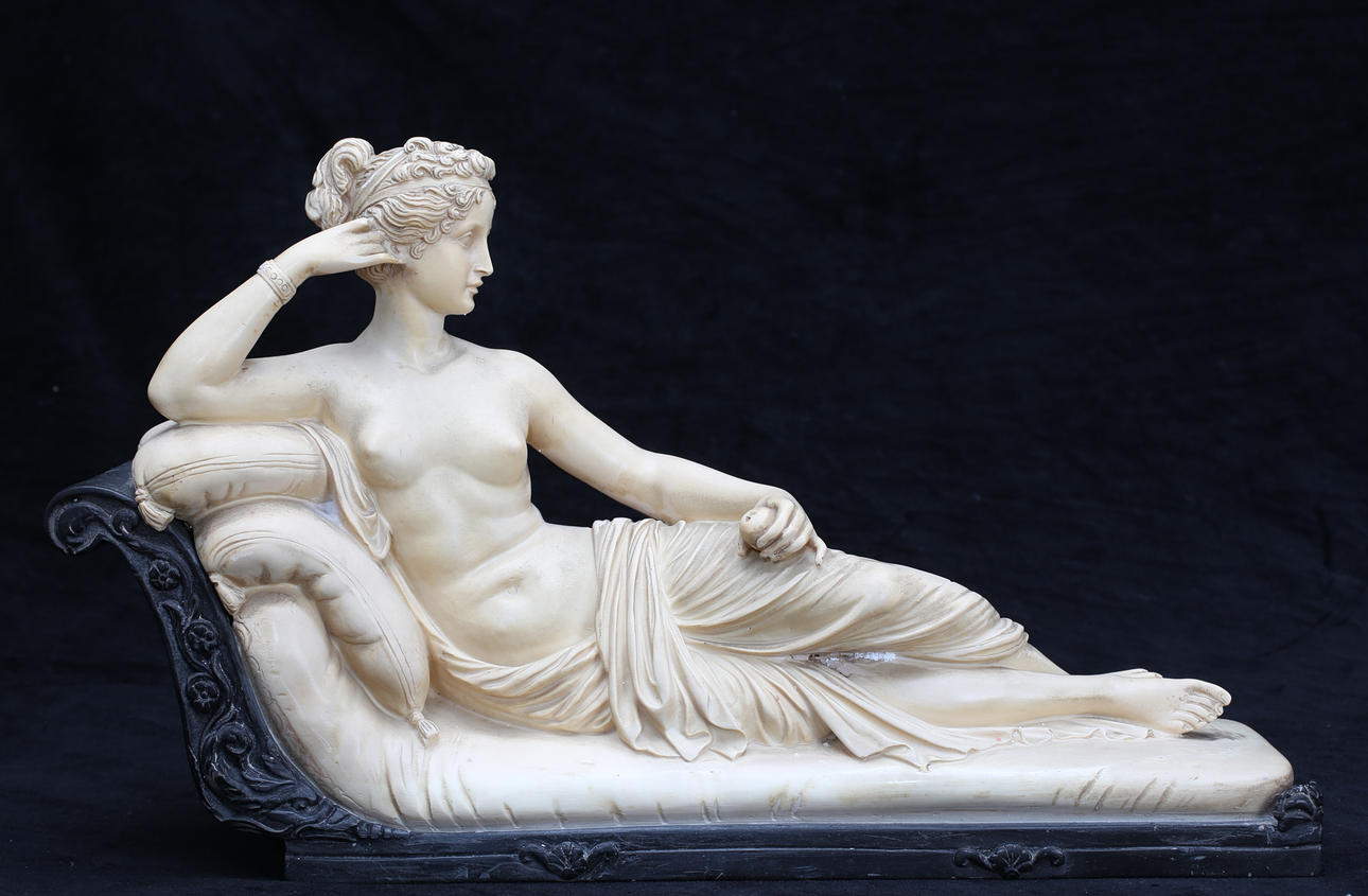 SKULPTUR, konstmassa 1900-tal, signerad.