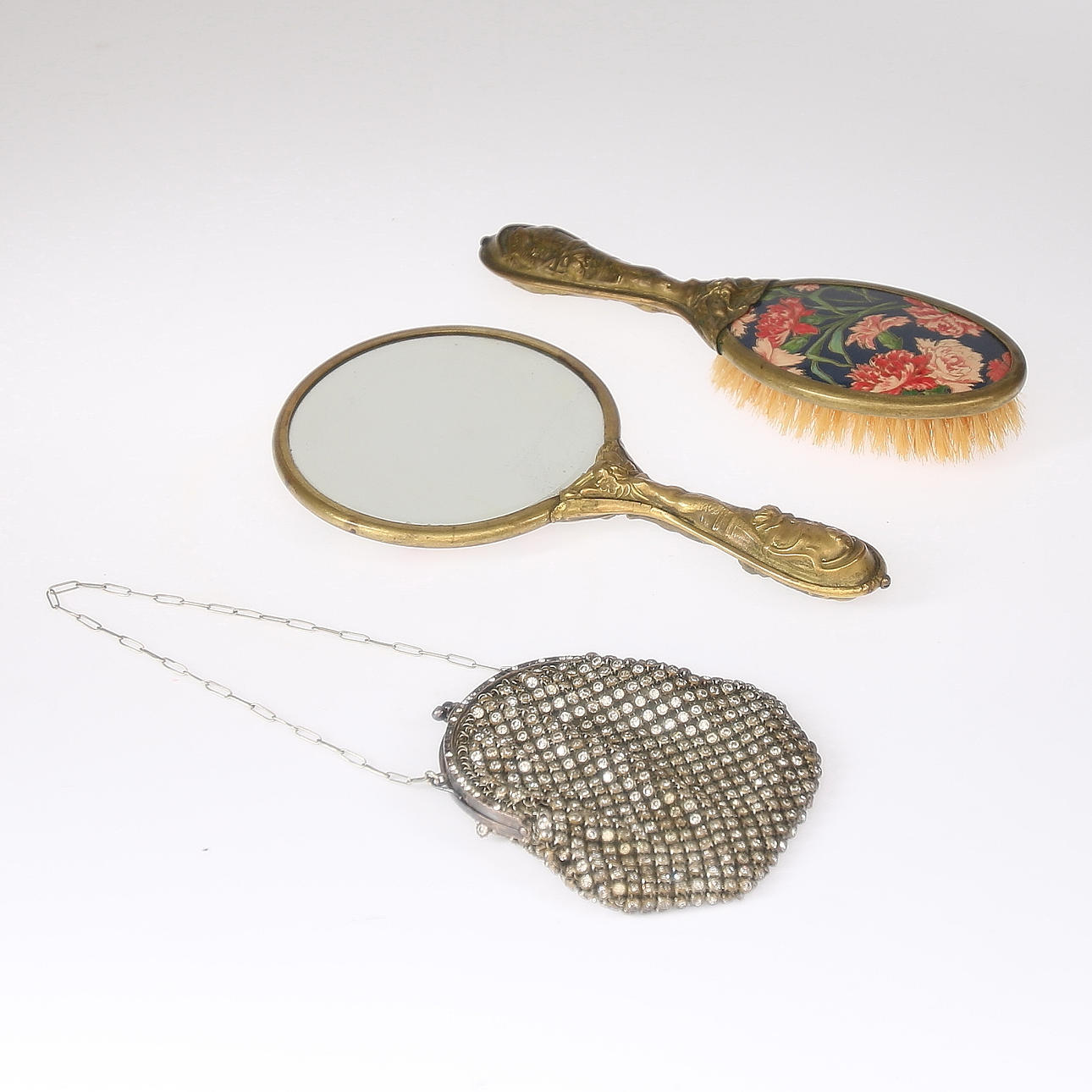 SPEGEL & BORSTE SAMT PORTMONNÄ, Art Nouveau, jugend, 1900-talets början.