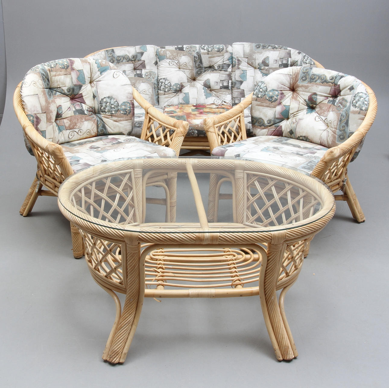 UTEMÖBLER, 4 delar, rotting, 1900/2000-tal.