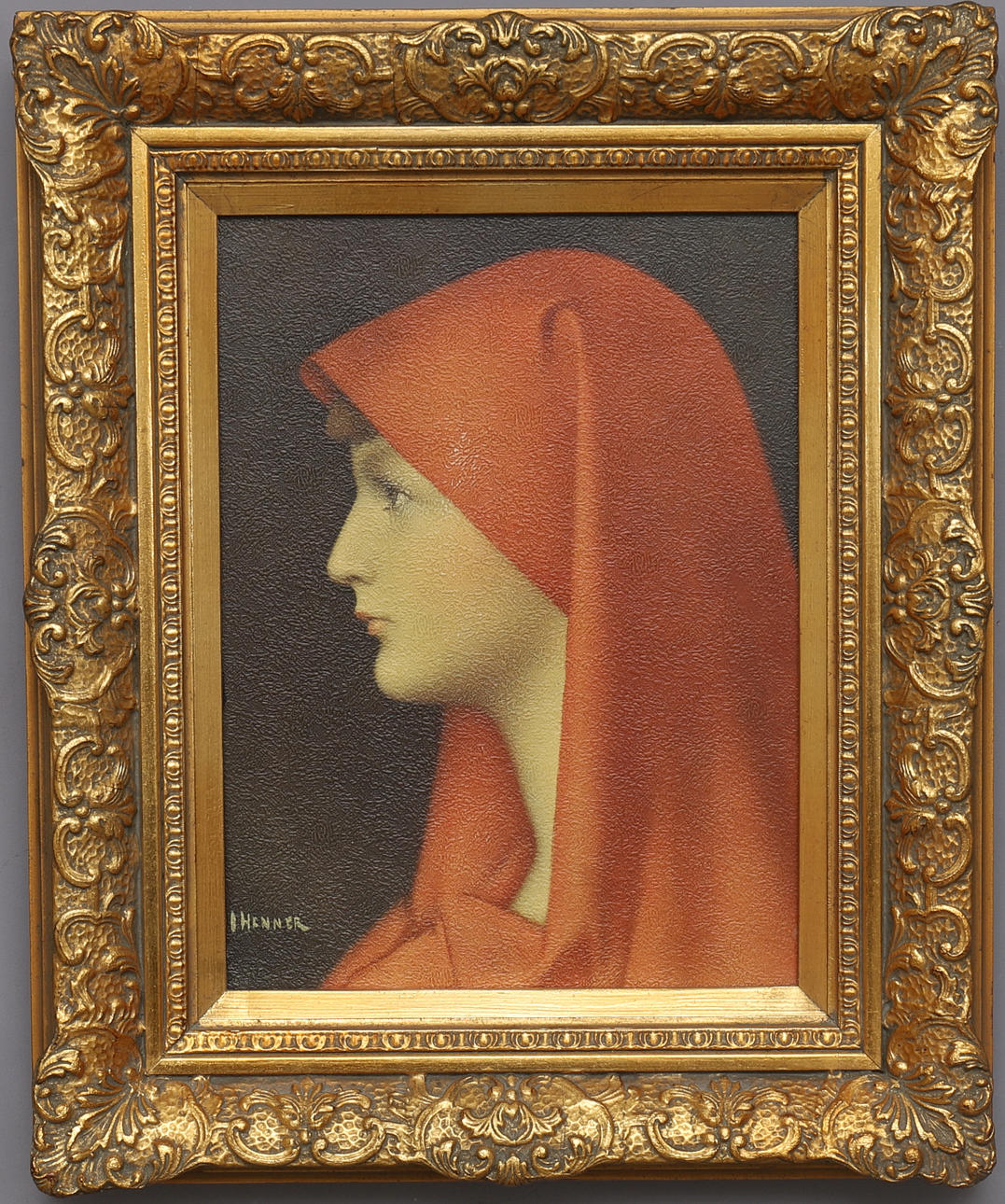 JEAN-JACQUES HENNER, Druck auf Leinwand, ''Fabiola''.