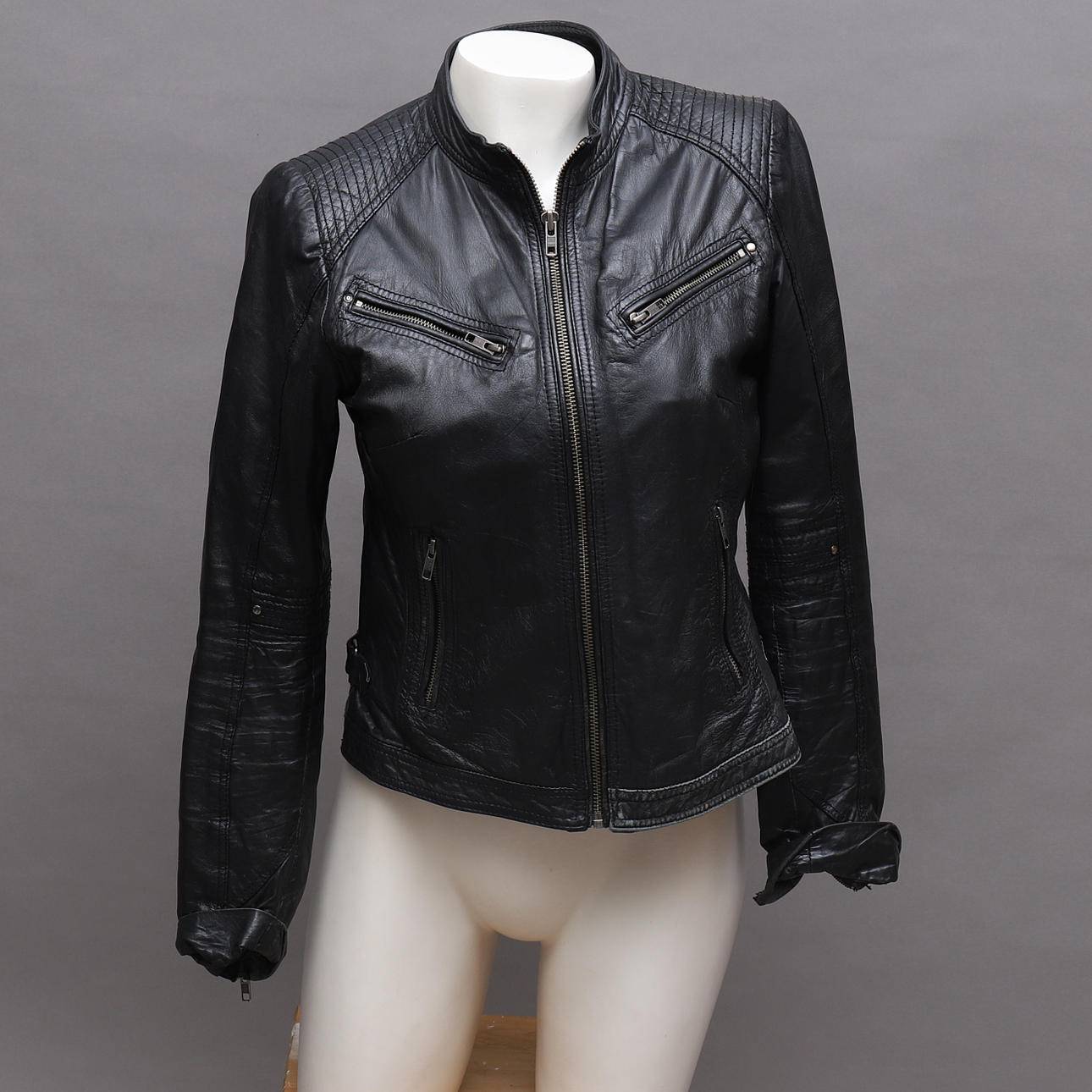 LEDERJACKE, Rock'N Blue, Größe 40.