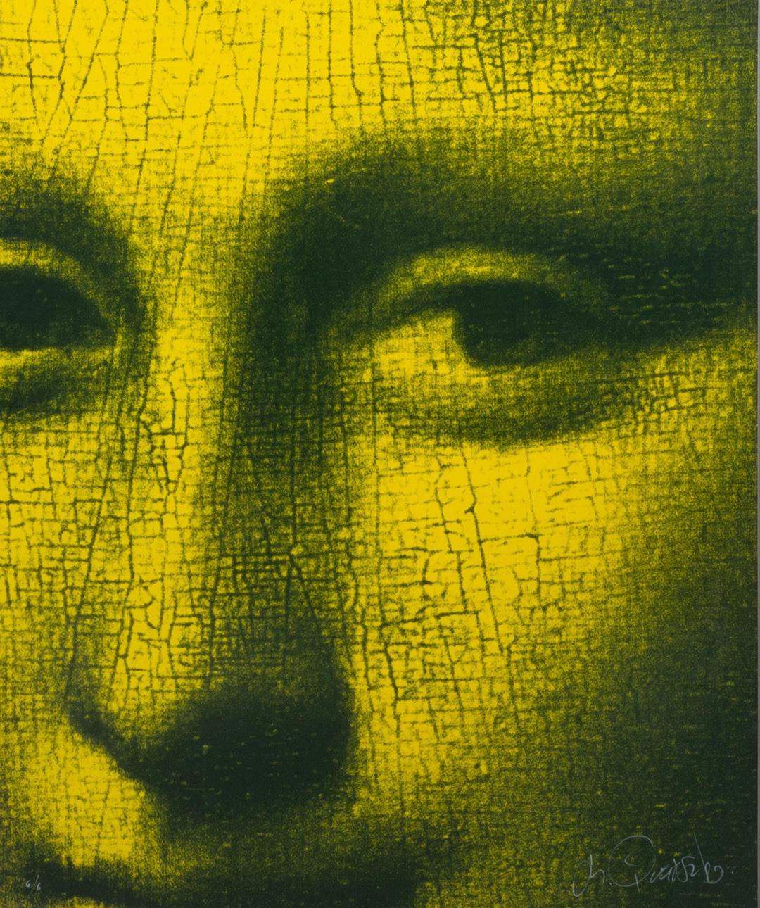 MICHAEL QVARSEBO. Mona Lisa, color lithograph, signed.