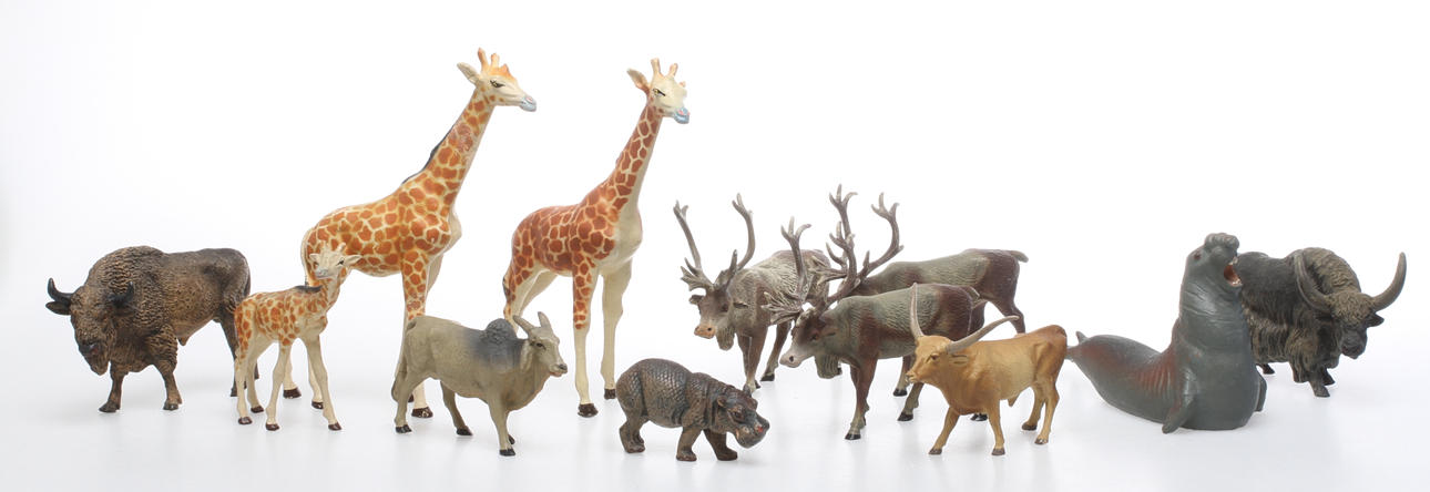 ELASTOLIN LINEOL FIGUREN 12 TIERE.