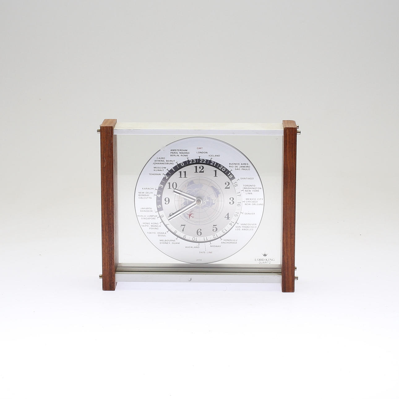 WORLD CLOCK, Lord King, quartz, 1900s/2000s.
